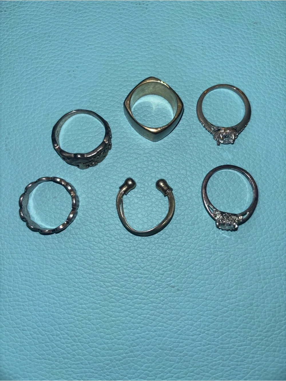 Mixed Metal Women’s Ring Set - Silver and Gold Tones